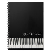 Customizable Piano Notebook Notizblock (Vorderseite)