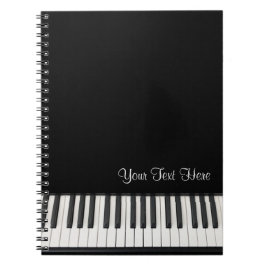 Customizable Piano Notebook Notizblock