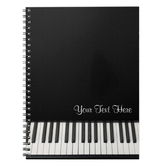 Customizable Piano Notebook Notizblock (Vorderseite)