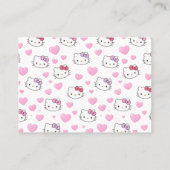 Customizable Pink Business Card for Pet Sitter Visitenkarte (Rückseite)