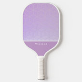 Customizable Pink Diamond Pattern Pickleball Pickleball Schläger (Vorderseite)