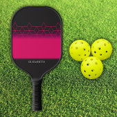 Customizable Pink Diamond Pattern Pickleball Pickleball Schläger