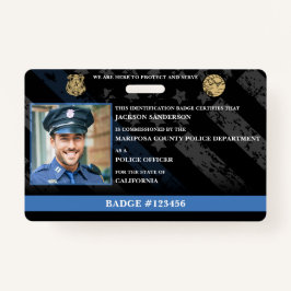 Customizable Police Officer Law Enforcement ID Ausweis