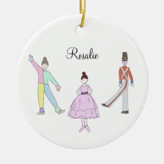 Customizable Polichinelle/Soldier/Party Girl Keramik Ornament