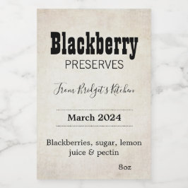 Customizable Preserves BL_04sq Square Sticker Lebensmitteletikett