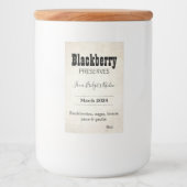 Customizable Preserves BL_04sq Square Sticker Lebensmitteletikett (Vorderseite)