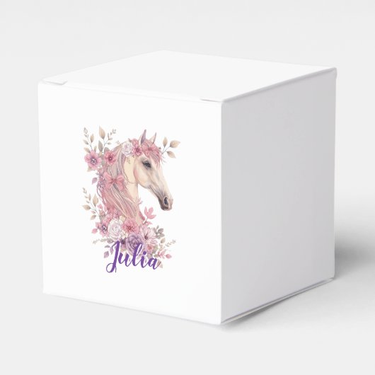 Customizable Pretty Ponies and Petals Geschenkschachtel (Vorderseite)