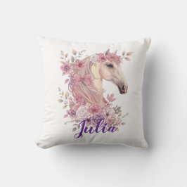 Customizable Pretty Ponies and Petals Kissen