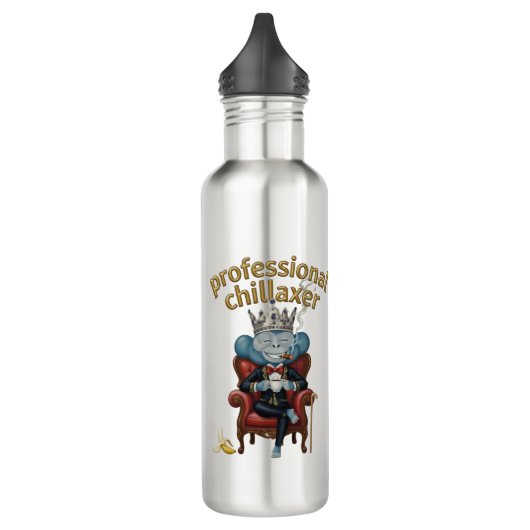 Customizable Professional chillaxer Monkey Edelstahlflasche (Links)