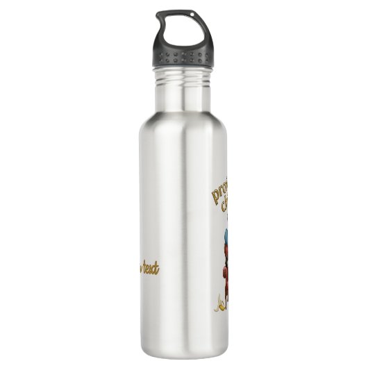 Customizable Professional chillaxer Monkey Edelstahlflasche (Rückseite)