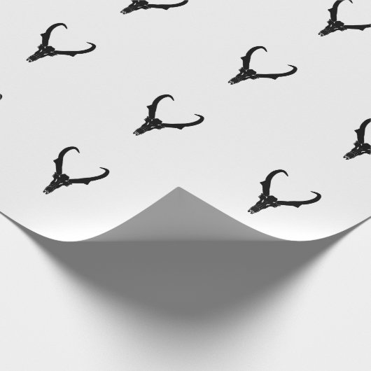 Customizable Pronghorn Skull Geschenkpapier (Ecke)