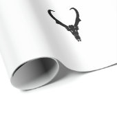 Customizable Pronghorn Skull Geschenkpapier (Rolleneckpunkt)