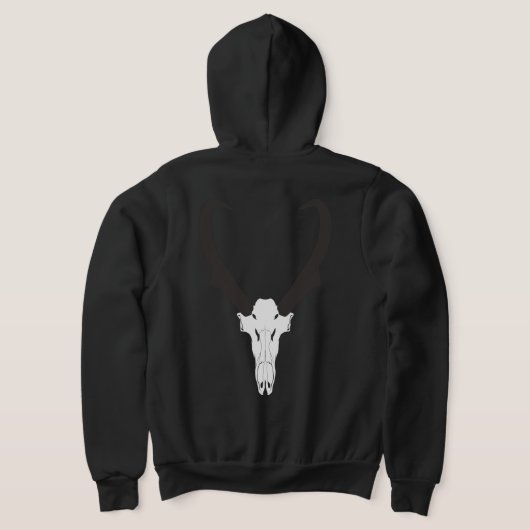 Customizable Pronghorn Skull Hoodie (AblageHinten)