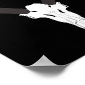 Customizable Pronghorn Skull Poster (Ecke)