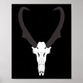 Customizable Pronghorn Skull Poster (Vorne)