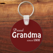 Customizable Proud Oma seit Schlüsselanhänger! Schlüsselanhänger (Vorderseite)