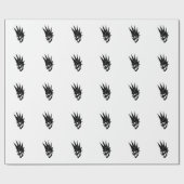 Customizable Punk Skull Version 2 Geschenkpapier (Flach)