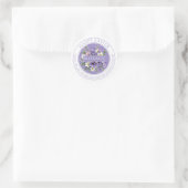 Customizable Purple Floral Easter Sticker (Tasche)