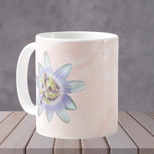 Customizable Purple Passion Flower Kaffeetasse