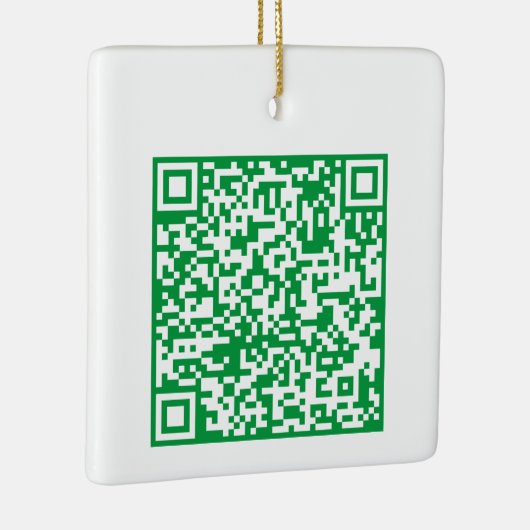 Customizable QR code Double Sided Two Code Keramikornament (Rechts)