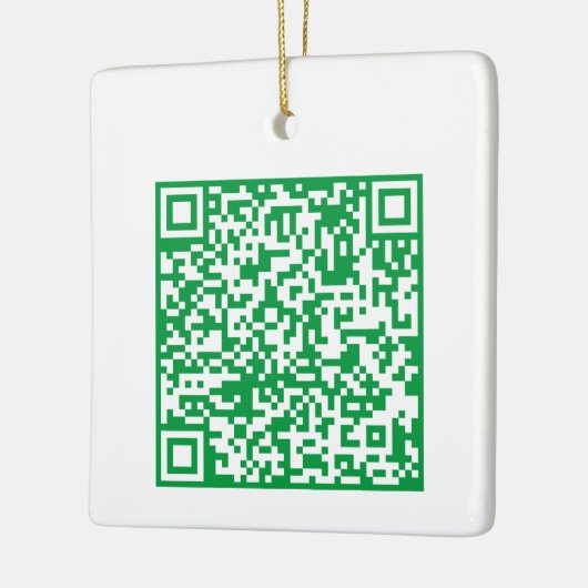 Customizable QR code Double Sided Two Code Keramikornament (Links)