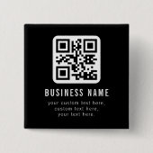Customizable QR Code & Editable Text Design Button (Vorderseite)