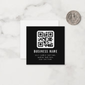 Customizable QR Code & Editable Text Design Mitteilungskarte (Vorderseite/Rückseite Beispiel)