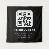 Customizable QR Code & Editable Text Design Wandteppich (Vorderseite)