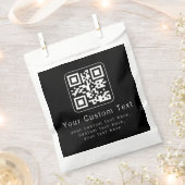 Customizable QR Code & Editable Text Template Geschenktütchen (Ausgeschnitten)