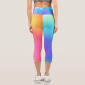 Customizable Rainbow High Waisted Capris (Rückseite)