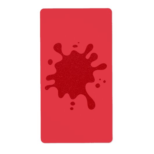 Customizable Red on Tomato Red Shipping Labels (Vorne)