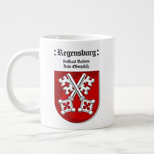 Customizable Regensburg Freistaat 20oz Jumbo-Tasse (Links)