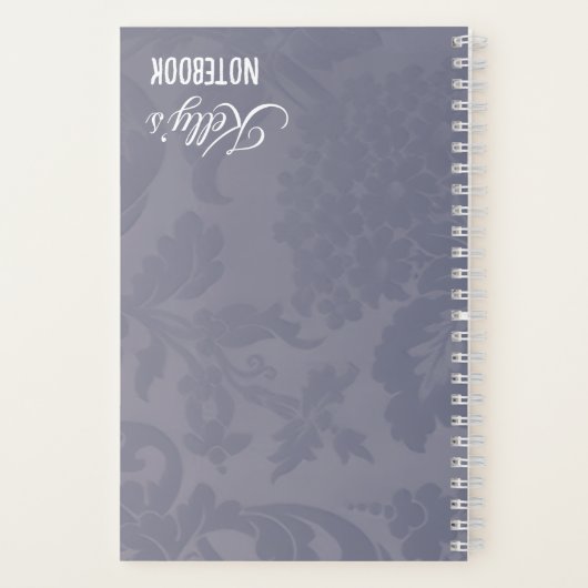 Customizable Reversible Blue Journal Notizblock (Rückseite)