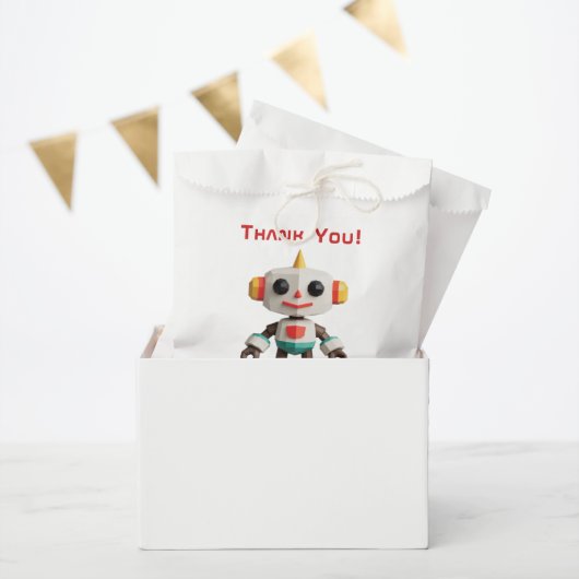 Customizable Robot Kids Geschenktütchen (Party)