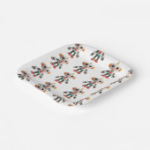 Customizable Robot Kids Pappteller (Gewinkelt)