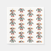 Customizable Robot Kids Serviette (Vorderseite)