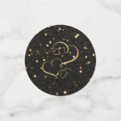 Customizable Round Wedding Table Confetti Konfetti (Klein Vorderseite)