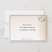 Customizable RSVP Card | Track Guest Attendance (Rückseite)