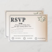Customizable RSVP Card | Track Guest Attendance (Vorne/Hinten)