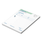 Customizable RX Pad for Doctors - Prescription Pad Notizblock (Rotiert)
