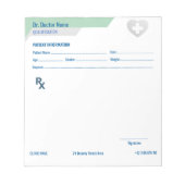 Customizable RX Pad for Doctors - Prescription Pad Notizblock (Vorderseite)
