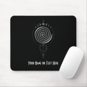 Customizable Sacred Geometry Spiral Mouse Pad Mousepad (Mit Mouse)