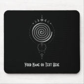 Customizable Sacred Geometry Spiral Mouse Pad Mousepad (Vorne)