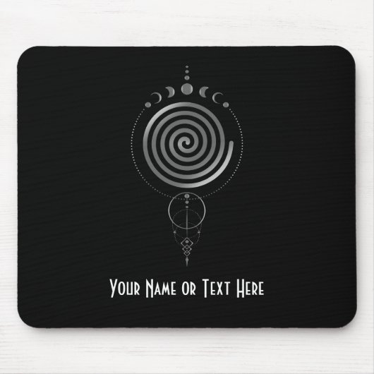 Customizable Sacred Geometry Spiral Mouse Pad Mousepad (Vorne)