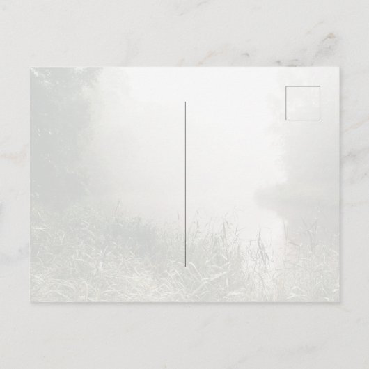 Customizable Sage Green Riverside Music Player Postkarte (Rückseite)