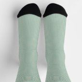 Customizable Sage Green Yellow Polka Dot Design Socken (Oben)