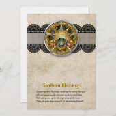 Customizable Samhain Greeting Card Dankeskarte (Vorne/Hinten)
