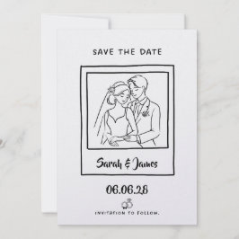 Customizable Save the Date  Bride groom