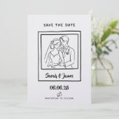 Customizable Save the Date  Bride groom (Stehend Vorderseite)