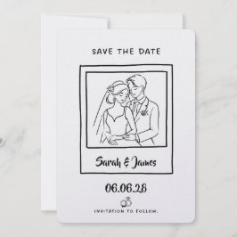 Customizable Save the Date  Bride groom